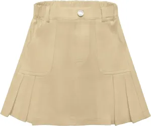 2025 Girl's Denim Skirts Elastic Waist Pleated Toddler Girls Jean Skirt Size 10-12