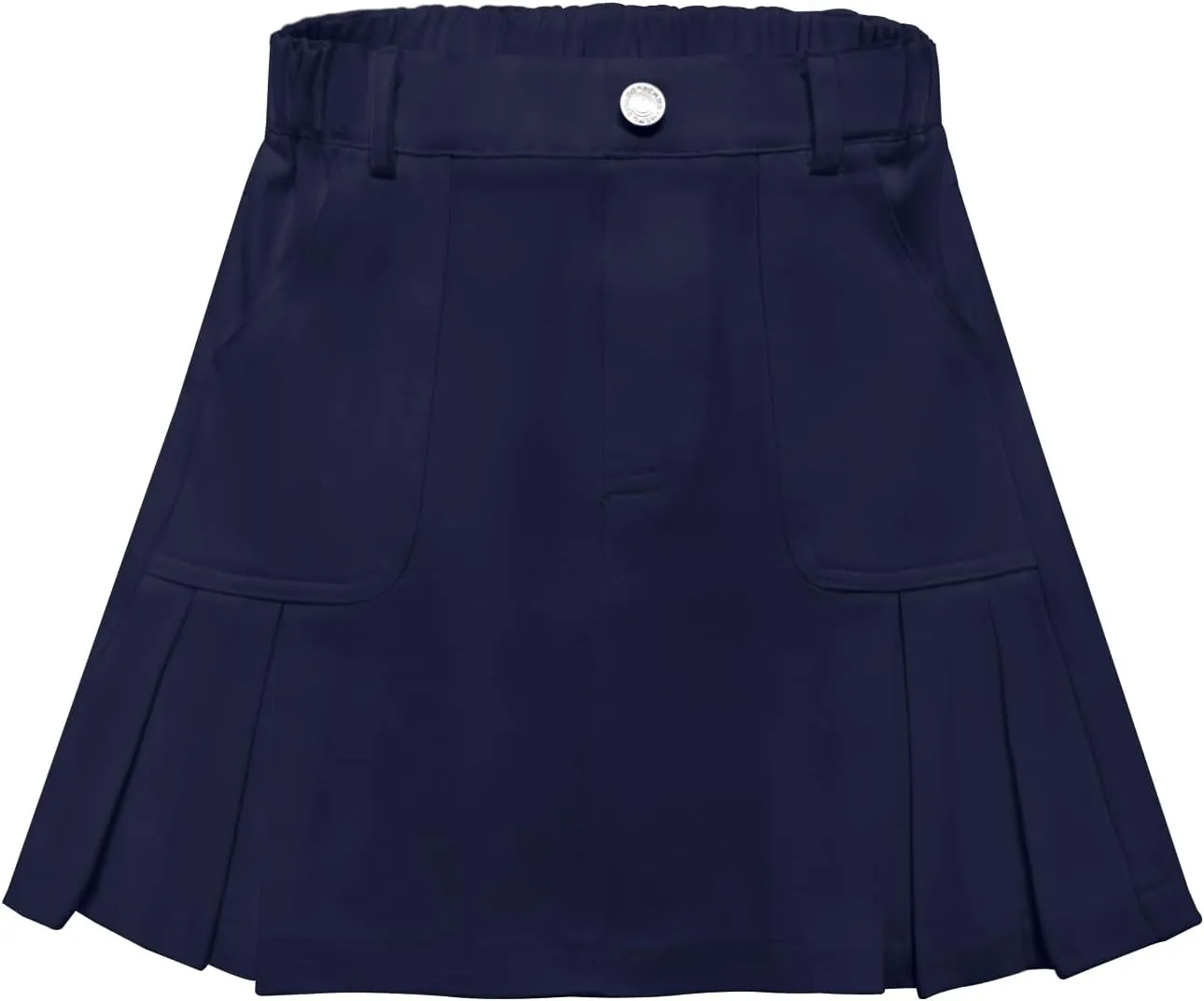 2025 Girl's Denim Skirts Elastic Waist Pleated Toddler Girls Jean Skirt Size 10-12