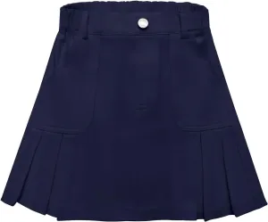 2025 Girl's Denim Skirts Elastic Waist Pleated Toddler Girls Jean Skirt Size 10-12