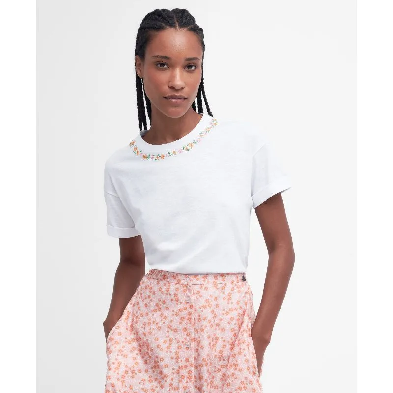 Barbour Longfield Ladies T-Shirt - White