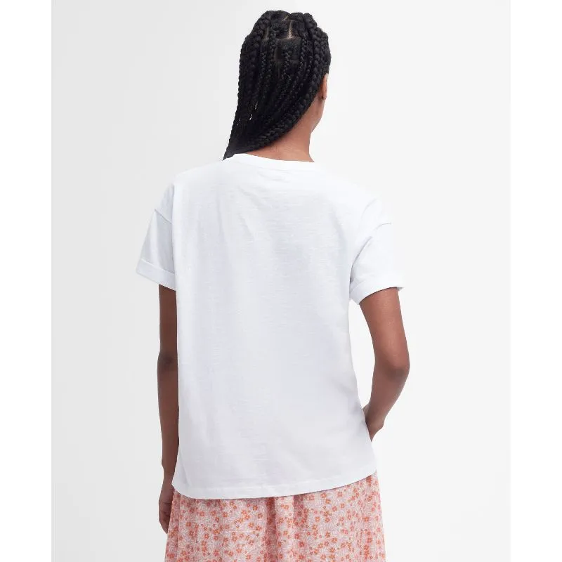 Barbour Longfield Ladies T-Shirt - White