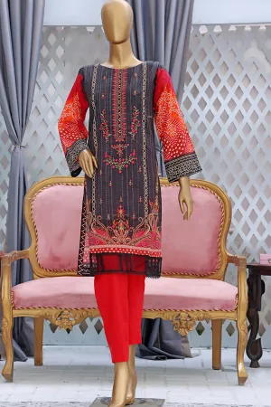 Bin Saeed Stitched Embroidered Lawn Shirts Collection'2022-L-017-Black