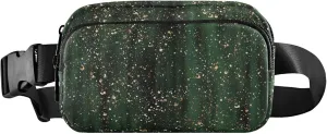 Black Green Gold Womens Fanny Pack Fashion Belt Bag Hip Pack Waterproof Waist Purse for Women