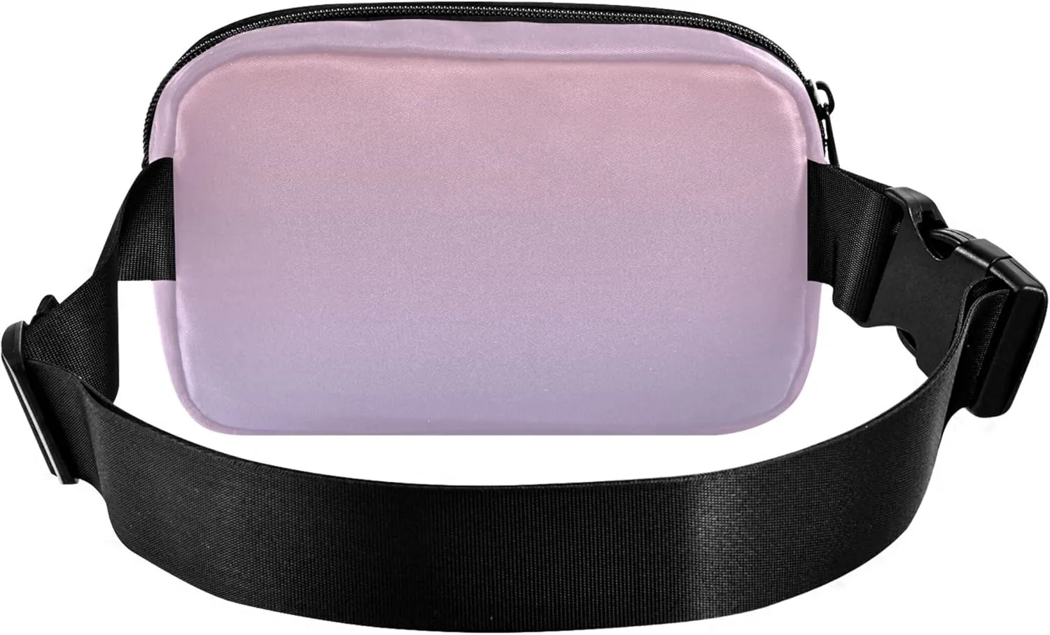 Blush Pink Lavender Blue Gradient Womens Fanny Pack Fashion Everywhere Belt Bag Waterproof Cross Body Waist Purse