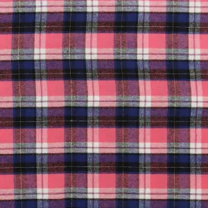 Brushed Cotton Plaid - NOAH - 004 - Pink