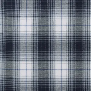 Brushed Cotton Plaid - NOAH - 037 - Blue