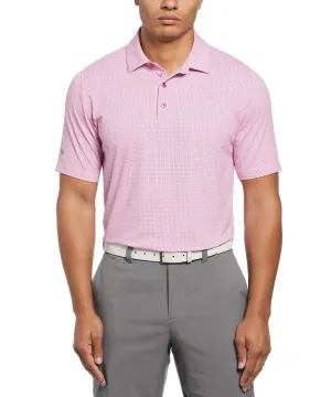 Callaway Short Sleeve Foulard Print Polo Knit Shirt