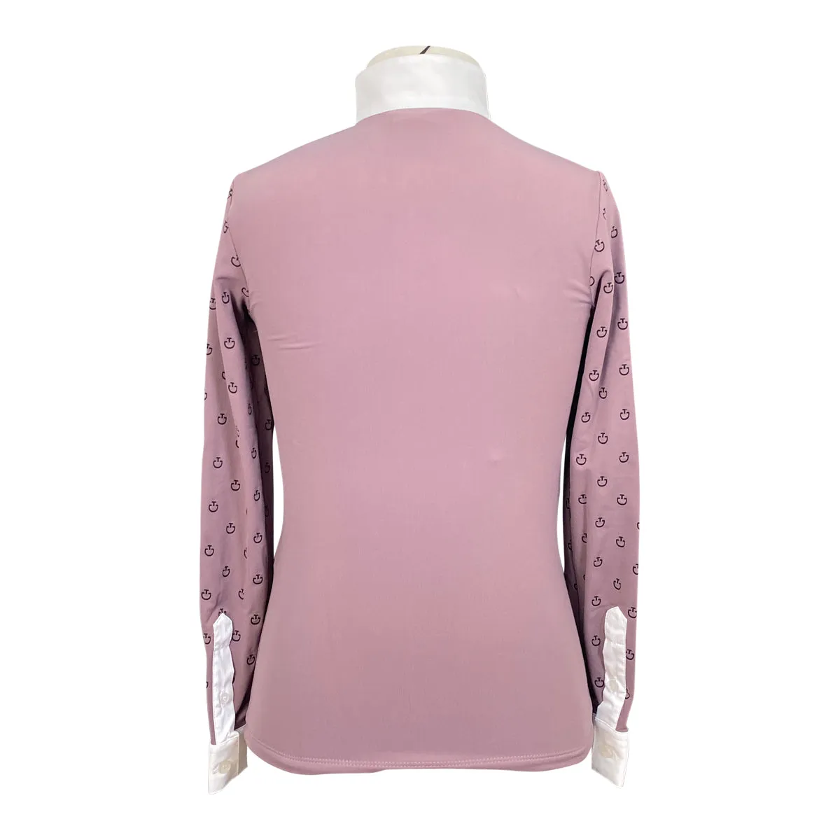 Cavalleria Toscana Mini CT Print L/S Jersey Zip Shirt in Dusty Rose - Children's 8