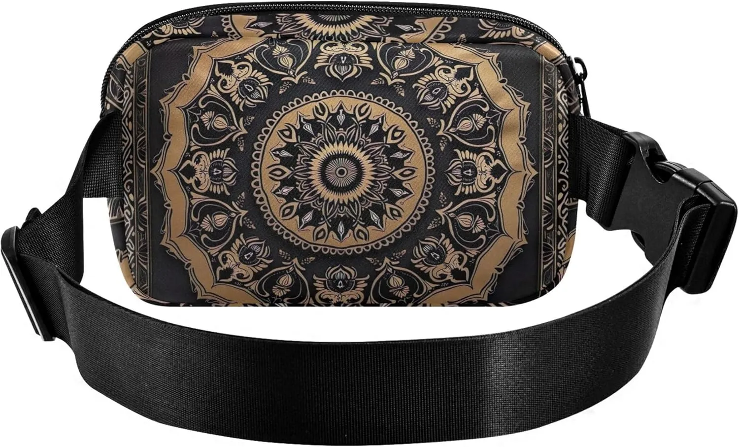 Classical Mandala Floral Print Women Fanny Packs Hip Bag Belt Purse Waterproof Neon Waist Purse for Women