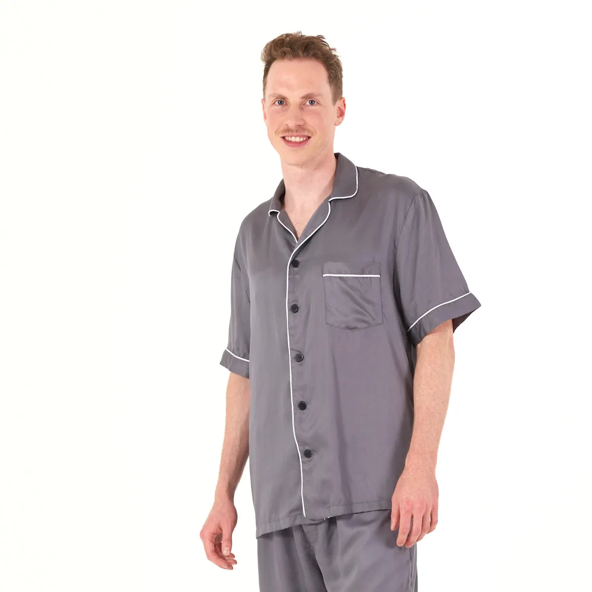 CleanBamboo® Sateen Short Sleeve PJ Shirt