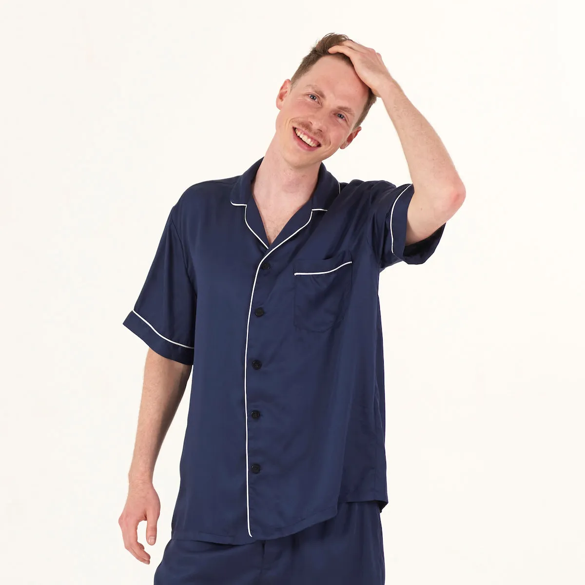 CleanBamboo® Sateen Short Sleeve PJ Shirt