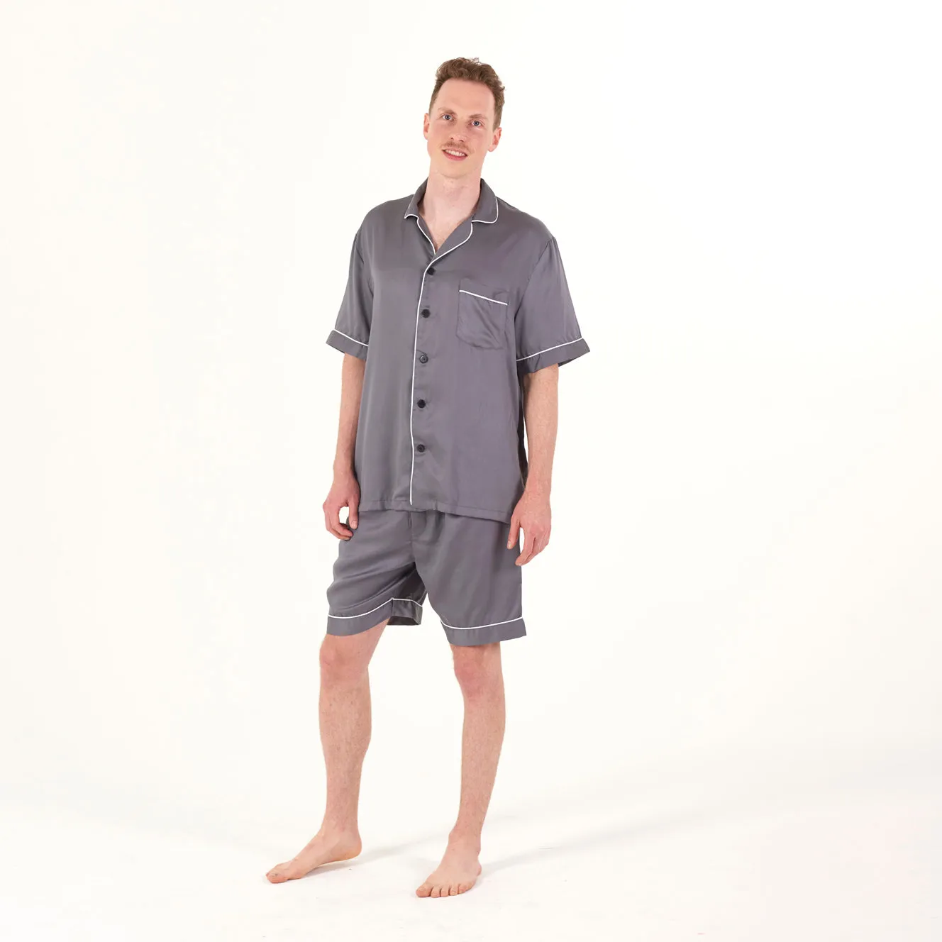CleanBamboo® Sateen Short Sleeve PJ Shirt