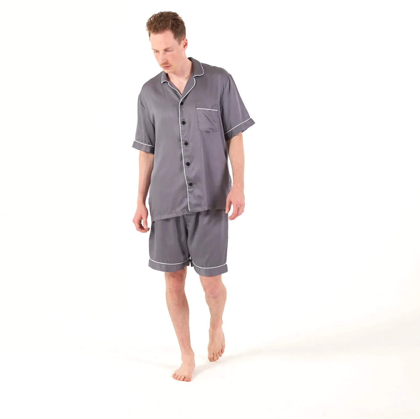 CleanBamboo® Sateen Short Sleeve PJ Shirt