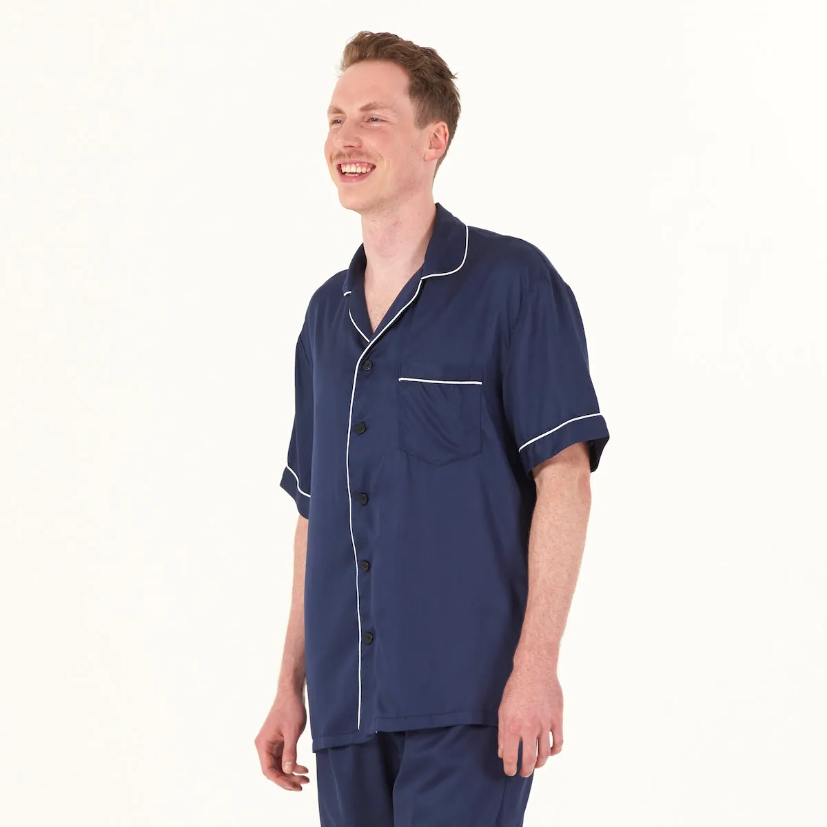 CleanBamboo® Sateen Short Sleeve PJ Shirt