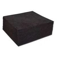 CLEARANCE - Black Medium Weight (2.5 oz.) Cutaway 14" x 16" Pre-Cut Backing (100 Pack)