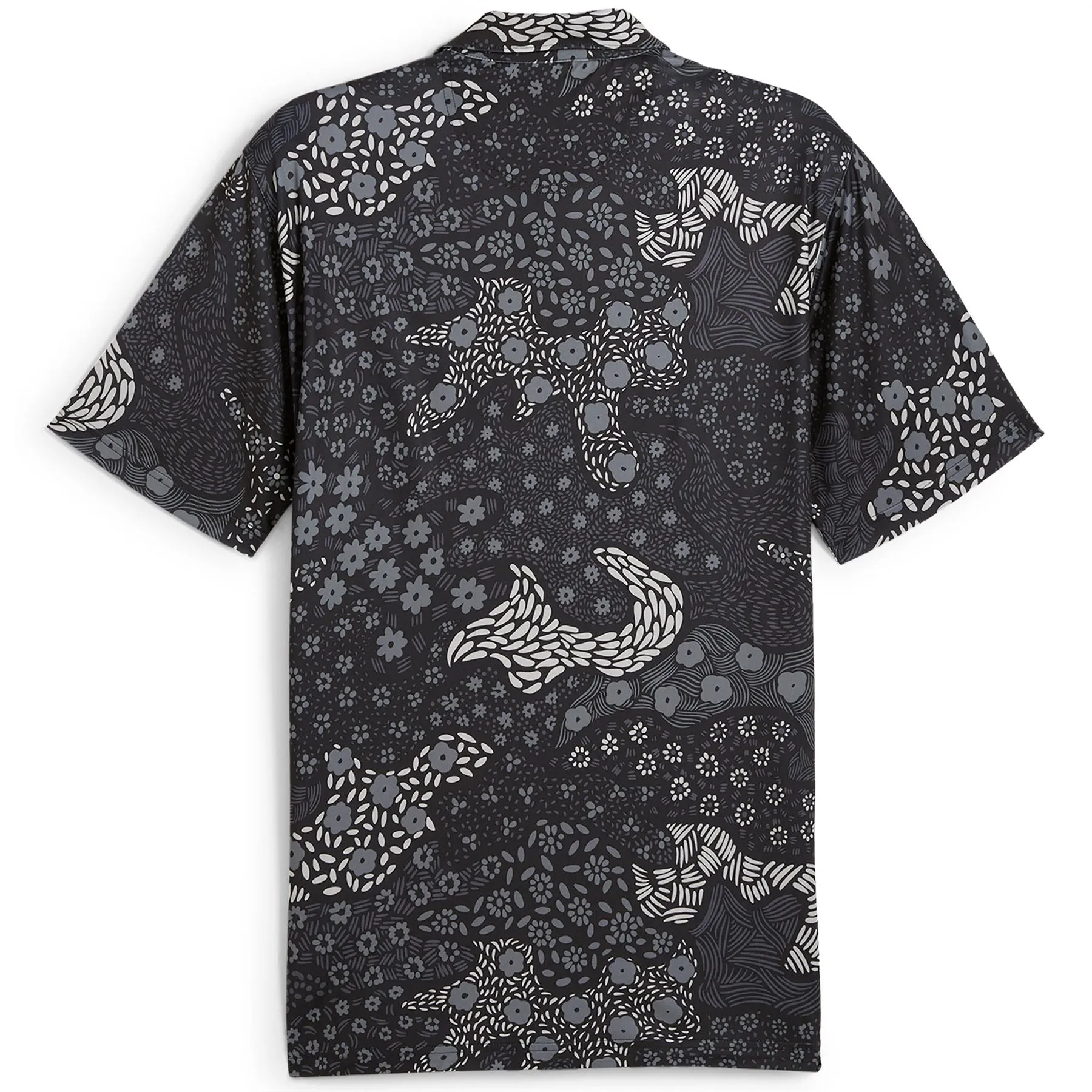 Cloudspun Bloom Camo Polo Puma Black - AW24