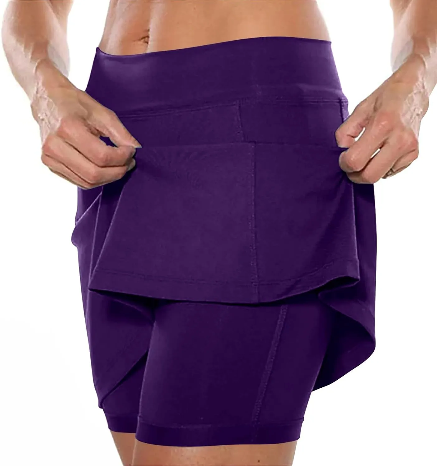 Cotton Linen Capri Pants for Women Casual Summer New Dress Shorts Skirts Lightweight High Waist Yoga Pants Leggings