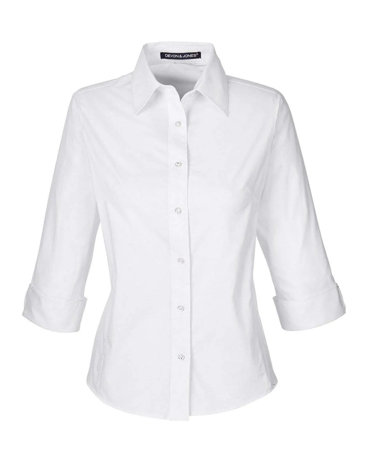 Devon & Jones -Women's Perfect Fit™ 3/4 Sleeve Stretch Poplin Blouse