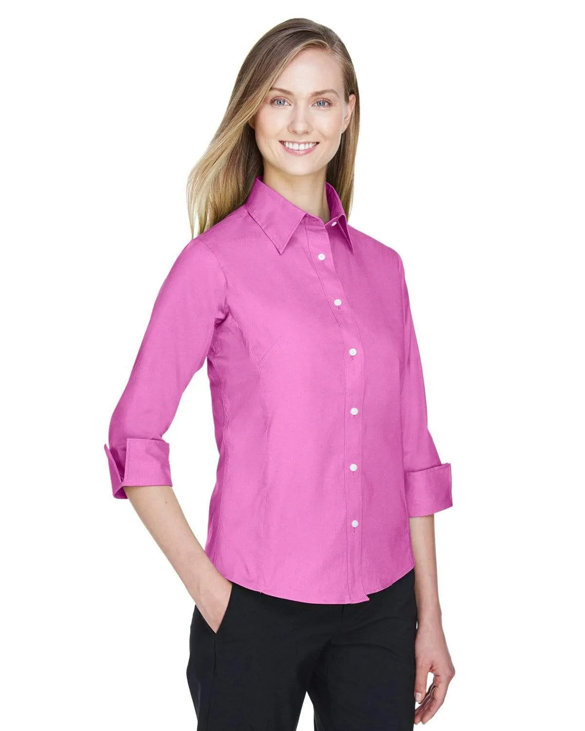 Devon & Jones -Women's Perfect Fit™ 3/4 Sleeve Stretch Poplin Blouse