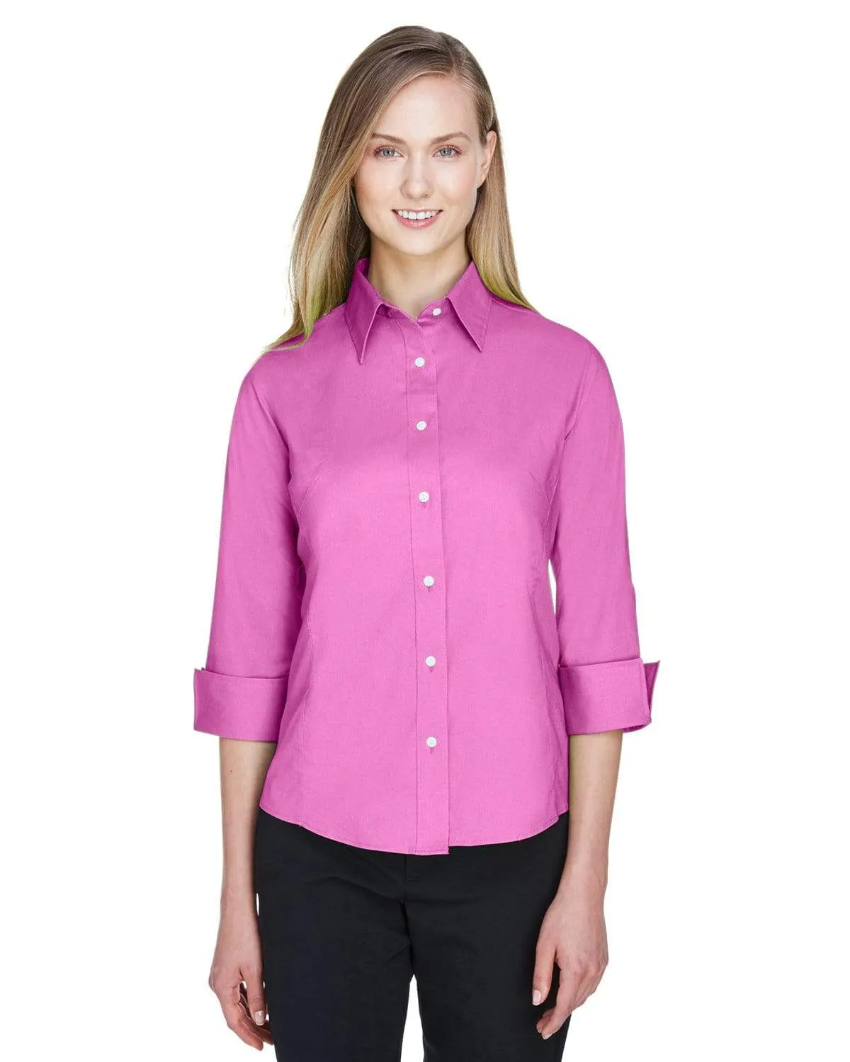 Devon & Jones -Women's Perfect Fit™ 3/4 Sleeve Stretch Poplin Blouse