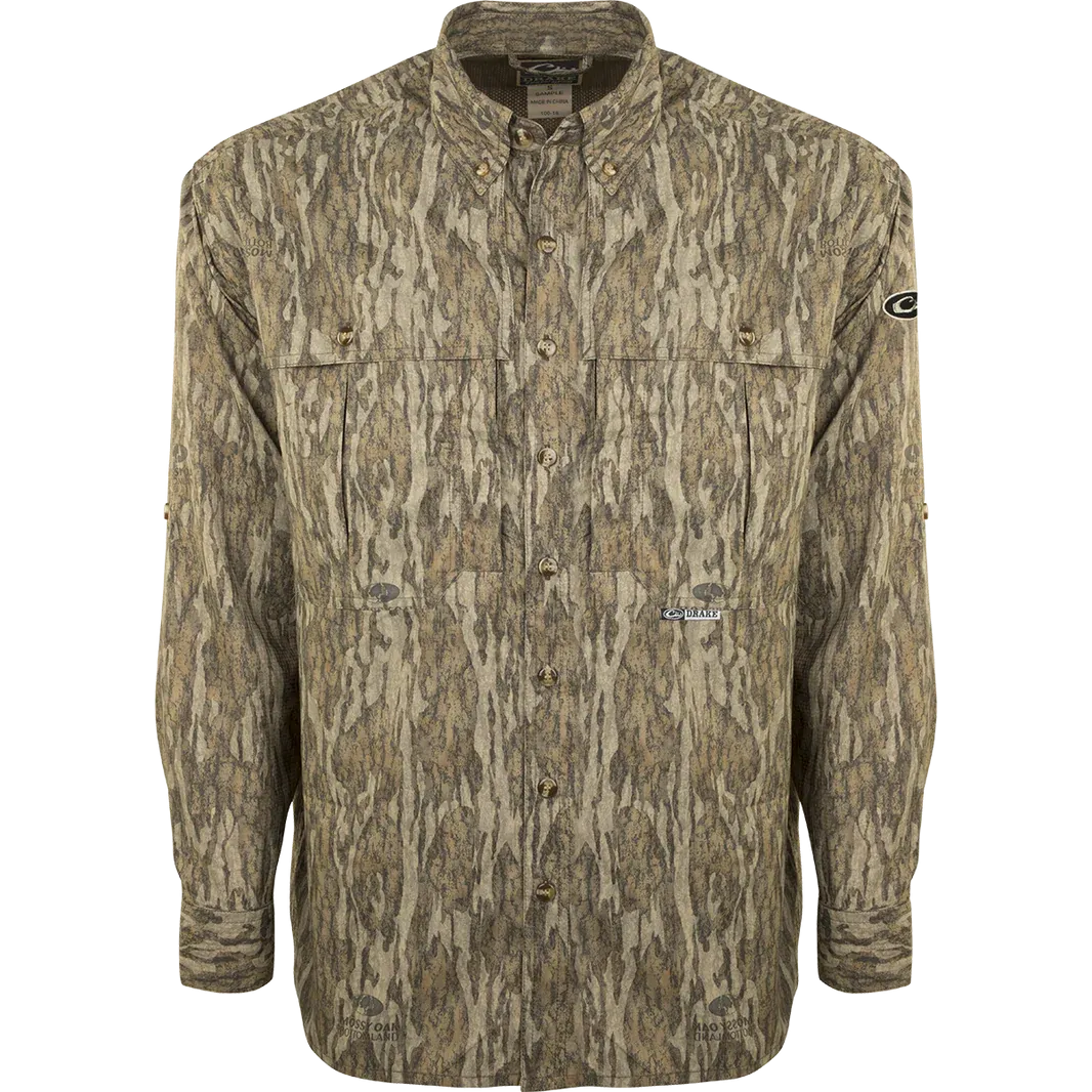 Drake EST Camo Flyweight Wingshooter's Long Sleeve Shirt