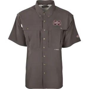 Drake Miss State Flyweight Wingshooter's Short Sleeve Shirt