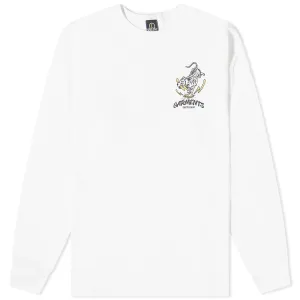 Frizmworks Tiger Pugmark Longsleeve T-shirt, white
