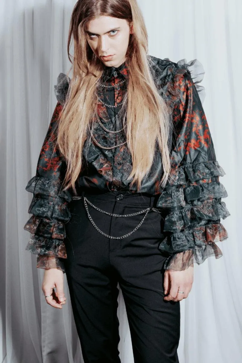 Full Printing Layered Shirt