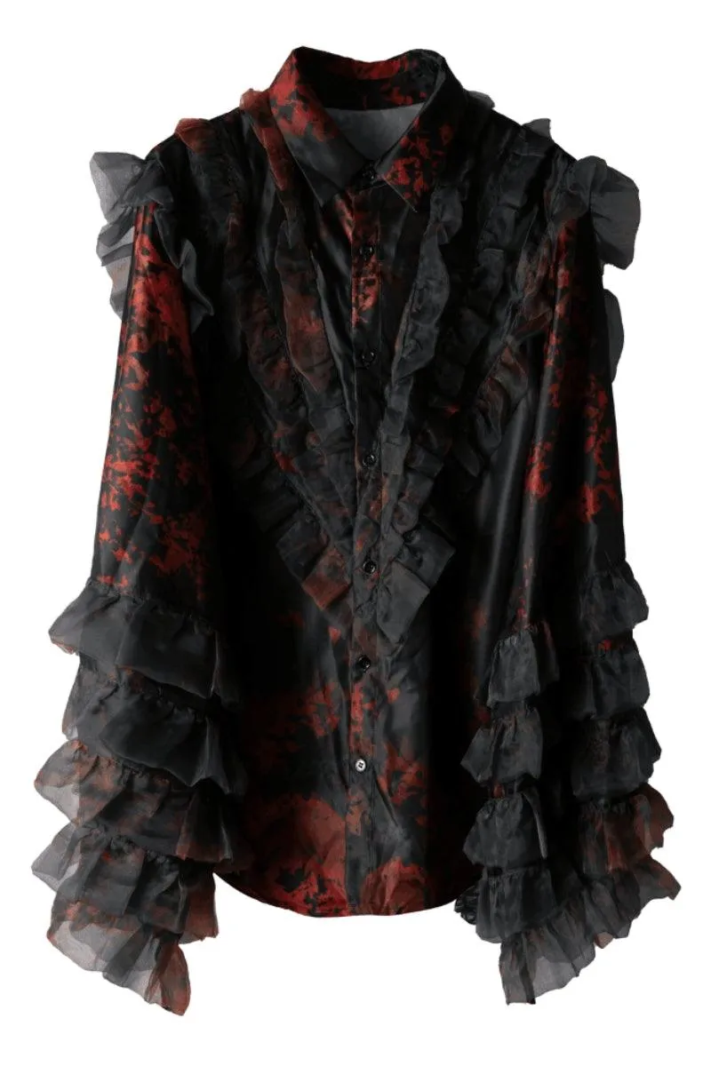 Full Printing Layered Shirt