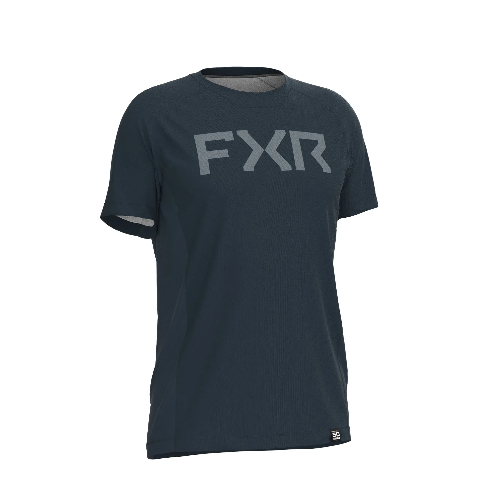 FXR Mens Attack UPF T-Shirt Dark Steel Blue