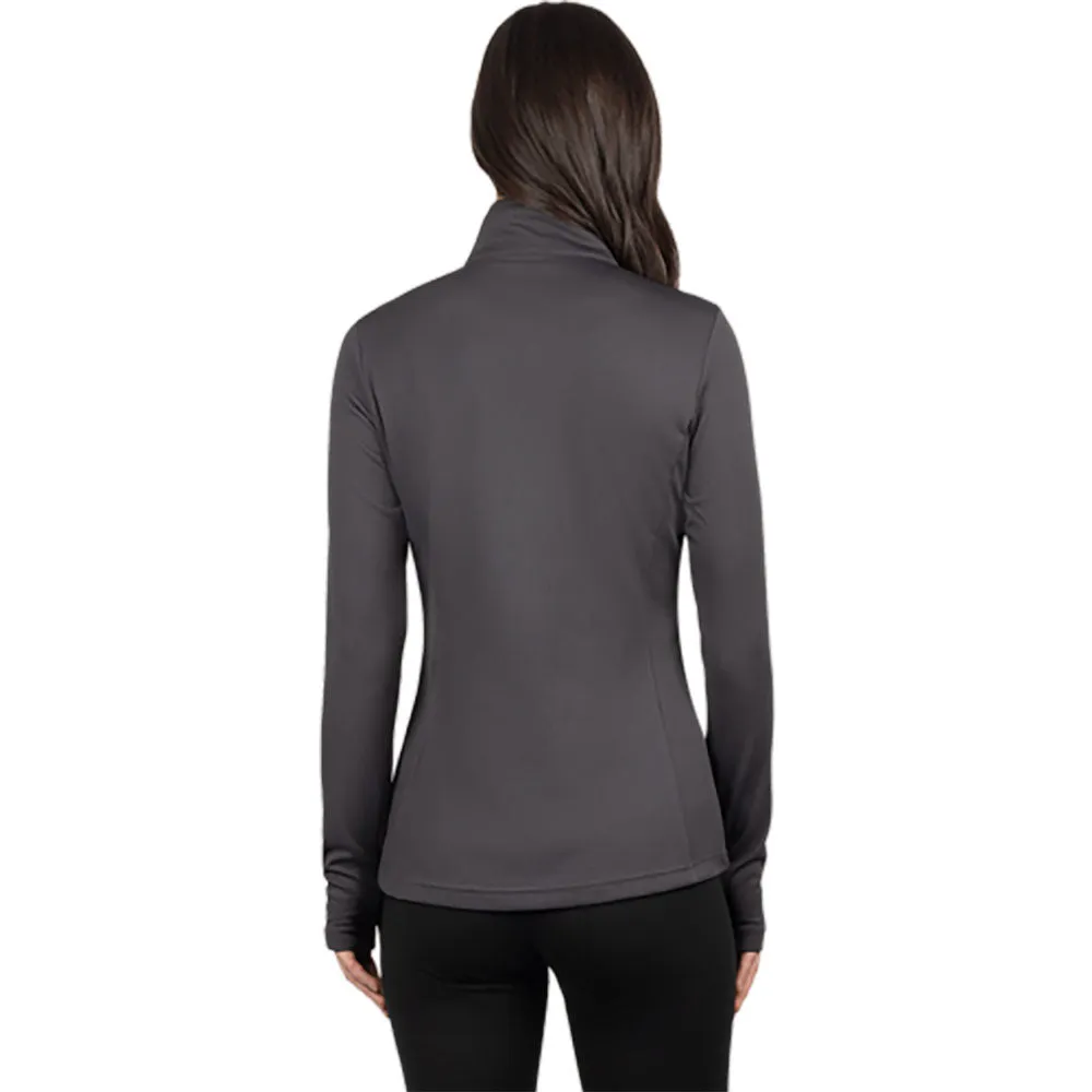FXR Pilot UPF 1/4 Zip Longsleeve T-Shirt Asphalt/Razz Grey