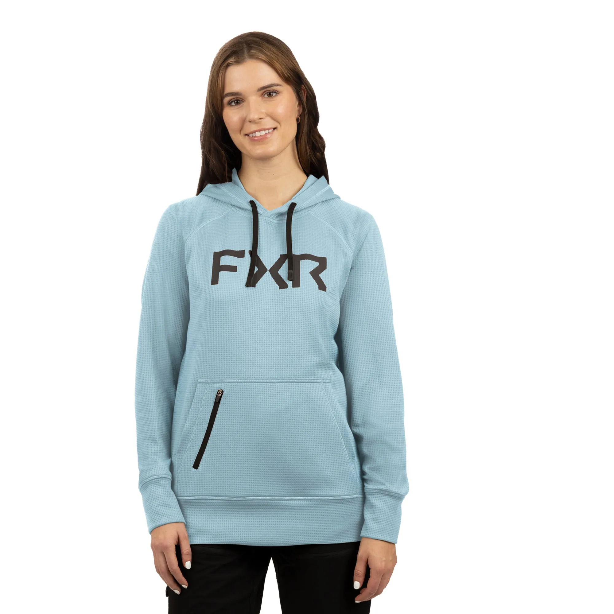 FXR  Pilot UPF Pullover Hoodie Light Steel Polyester DWR SunshieldSweatshirt
