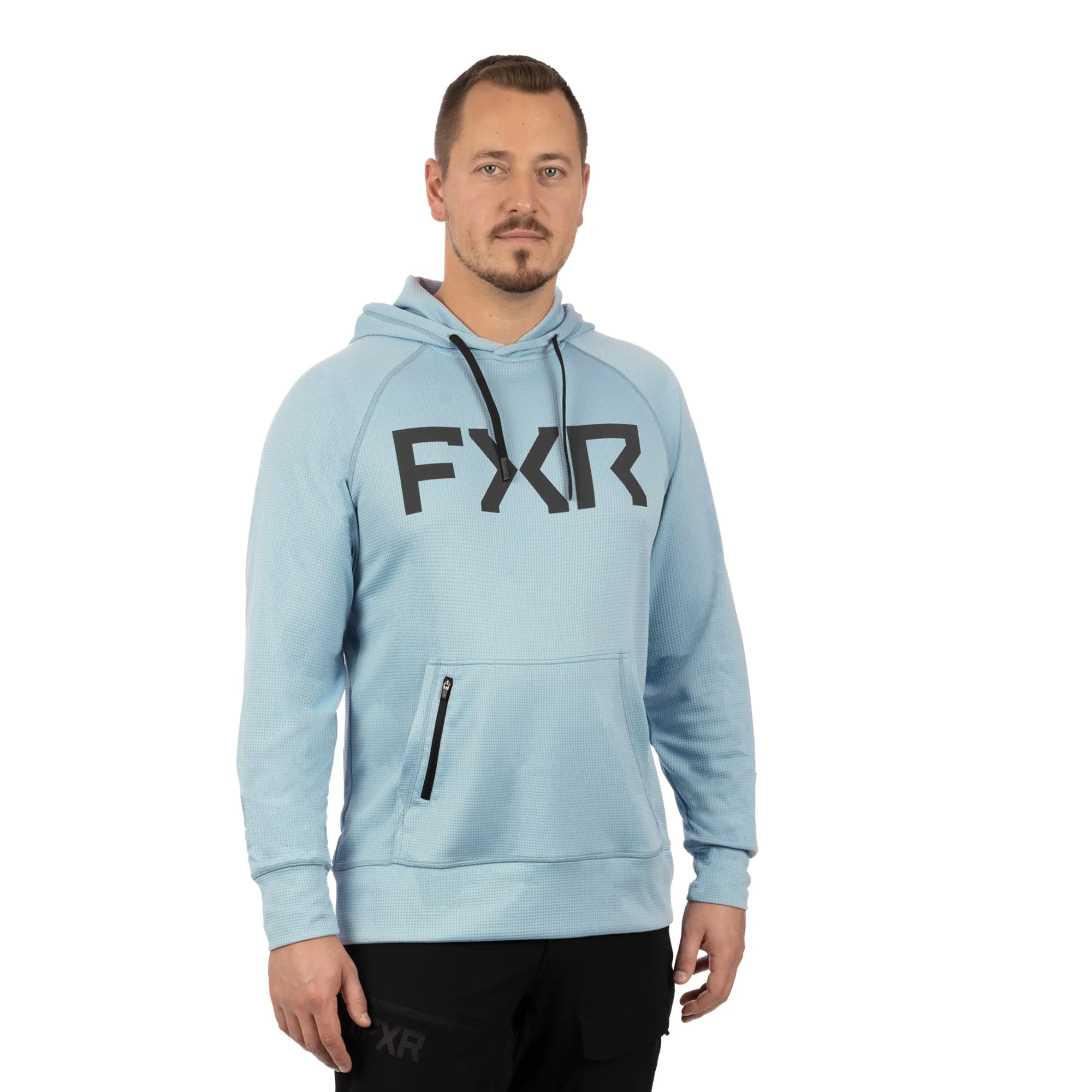 FXR  Pilot UPF Pullover Hoodie Light Steel Polyester DWR SunshieldSweatshirt