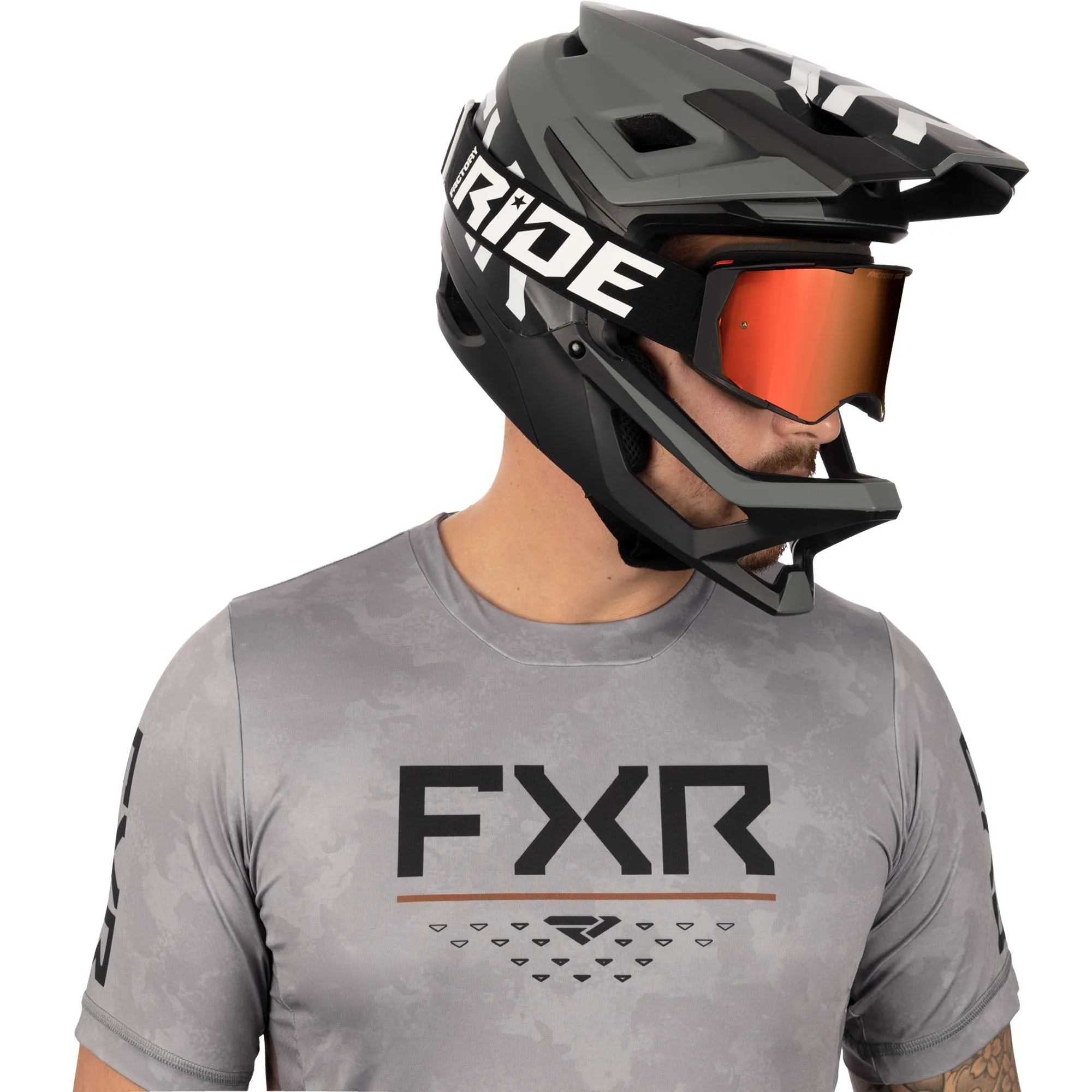 FXR ProFlex UPF Short Sleeve Jersey T-Shirt Grey/Copper