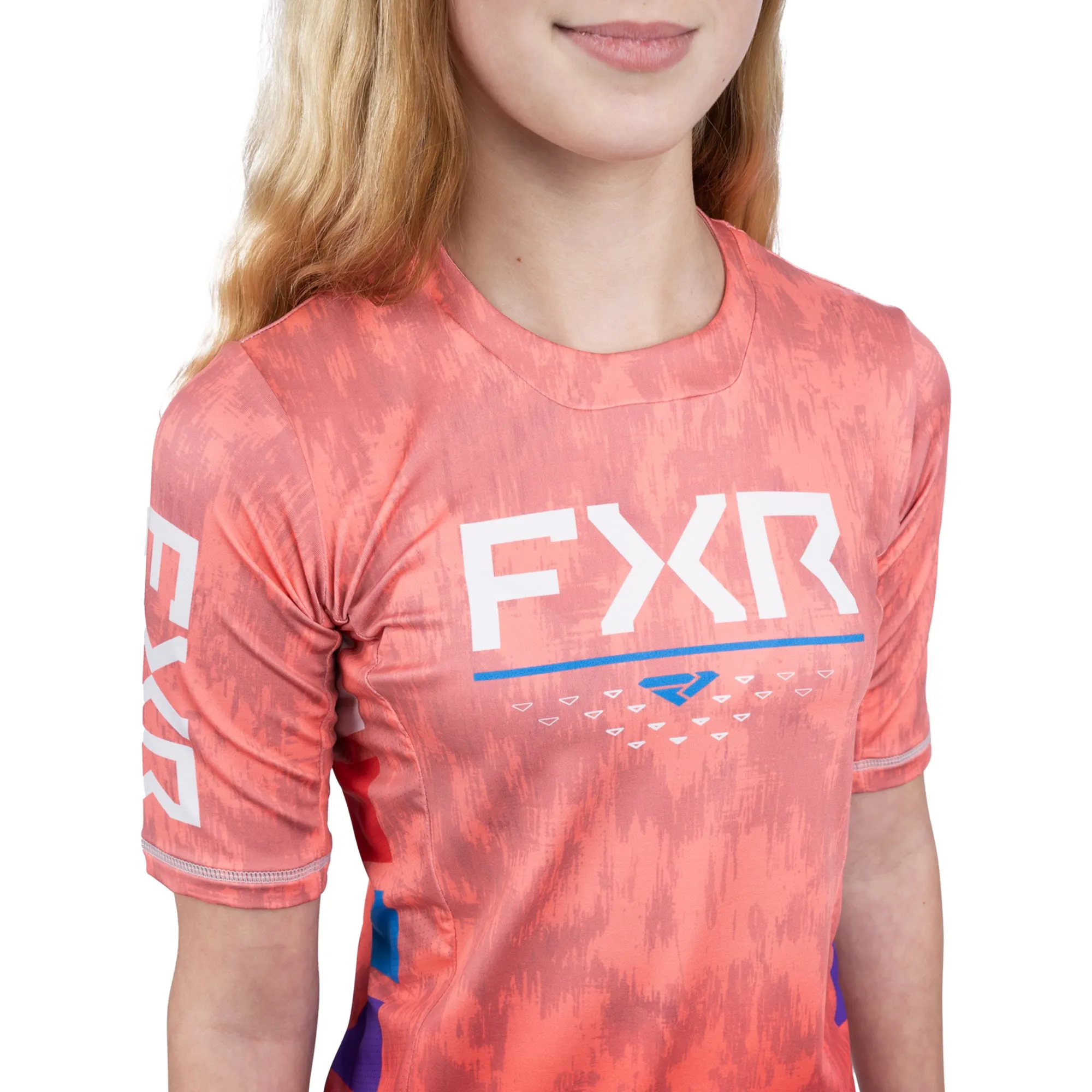 FXR ProFlex UPF Short Sleeve Jersey T-Shirt Melon Blast Pink