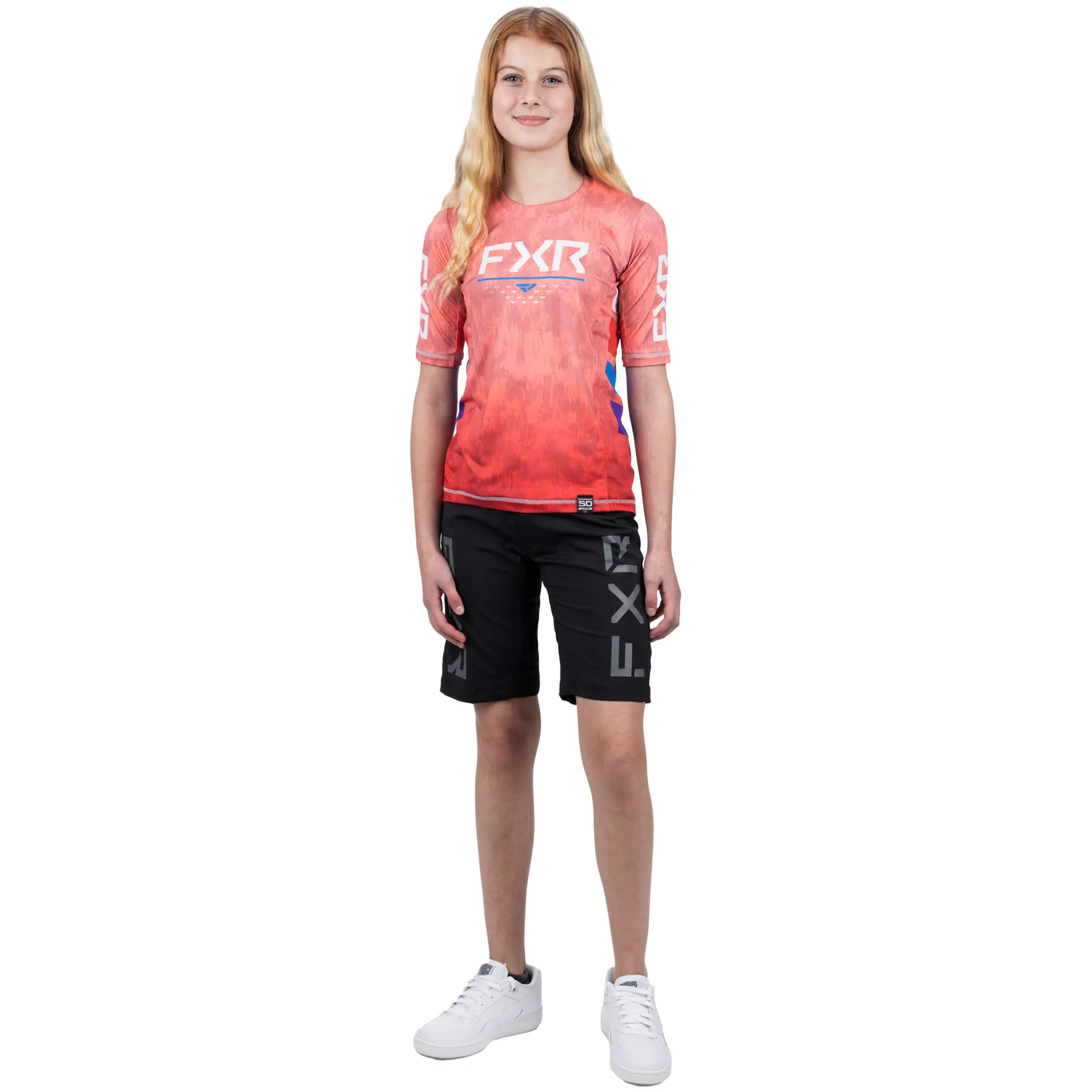 FXR ProFlex UPF Short Sleeve Jersey T-Shirt Melon Blast Pink