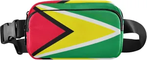 Guyana Flag Women Fanny Packs Waterproof Hip Pouch Belt Bag Cute Crossbody Waist Bag