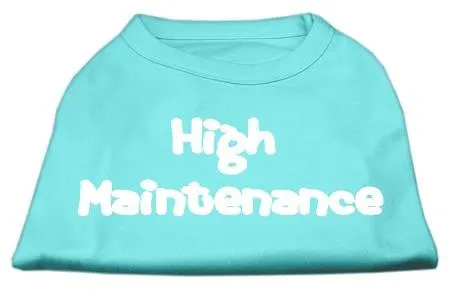 High Maintenance Screen Print Shirts  Aqua XS (8)