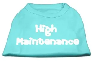 High Maintenance Screen Print Shirts  Aqua XS (8)