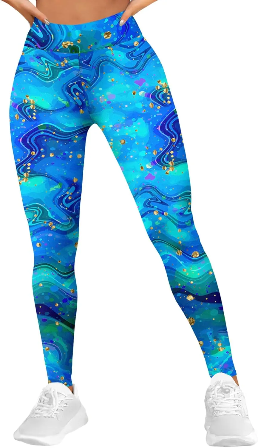 High Waisted Funny Printed Leggings for Women Womens Yoga Pants