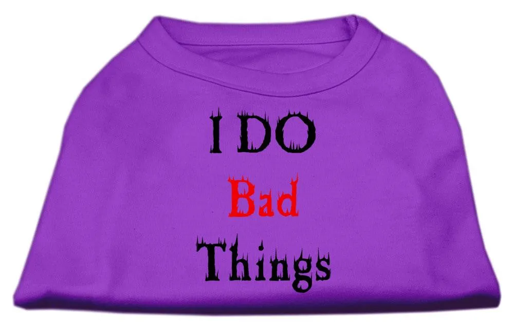 I Do Bad Things Screen Print Shirts Purple M (12)