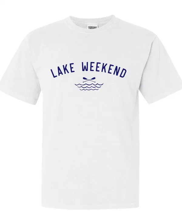 Lake Weekend Comfort Color Graphic Tee