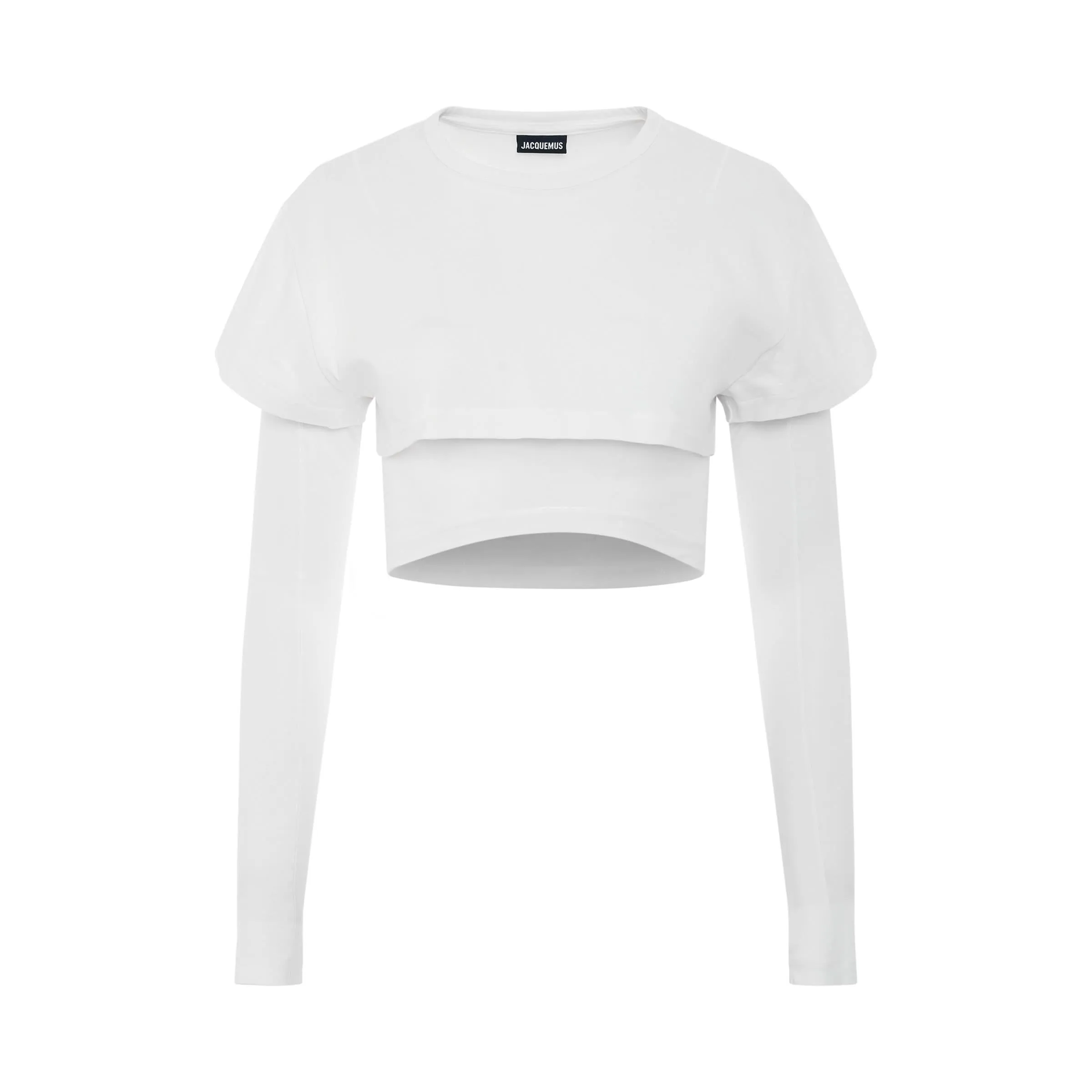 Layered Crop Top in White