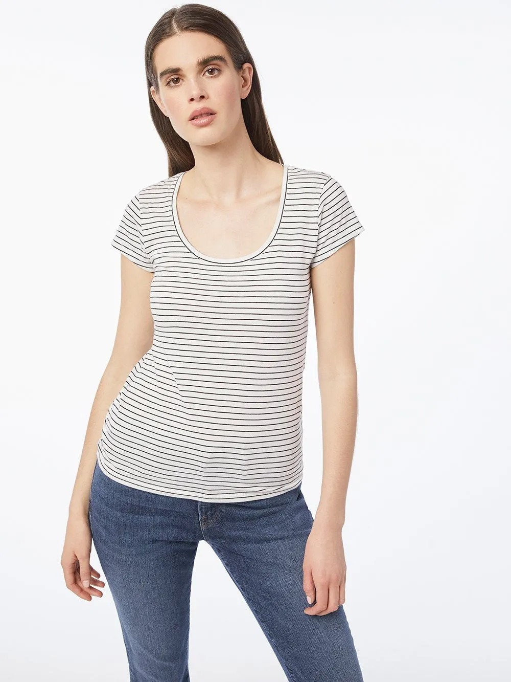 Le Mid Rise Scoop -- Blanc Multi