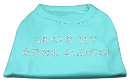 Leave My Bone Alone! Rhinestone Shirts Aqua XL (16)