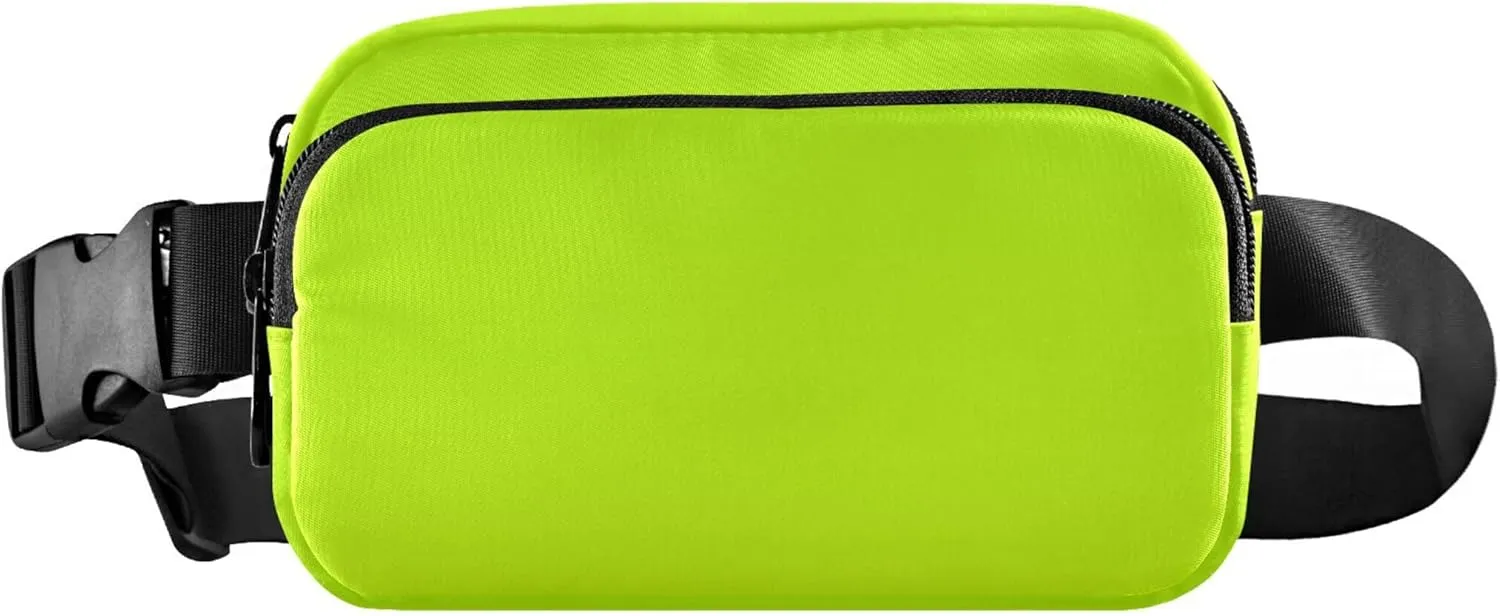 Lemon Green Light Lime Gradient Fanny Packs Women Hip Pouch Belt Bag Waterproof Hiking Waist Bag for Women