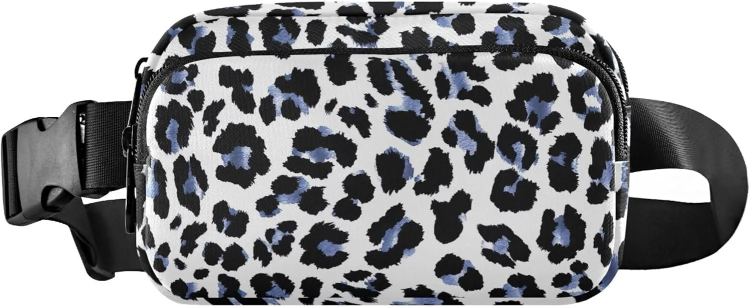 Leopard Watercolor Womens Fanny Pack Hip Pack Belt Pouch Waterproof Funny Cross Body Waist Pack