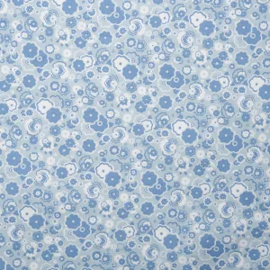 LIBERTY of PARIS Printed Cotton - Bloom - Denim