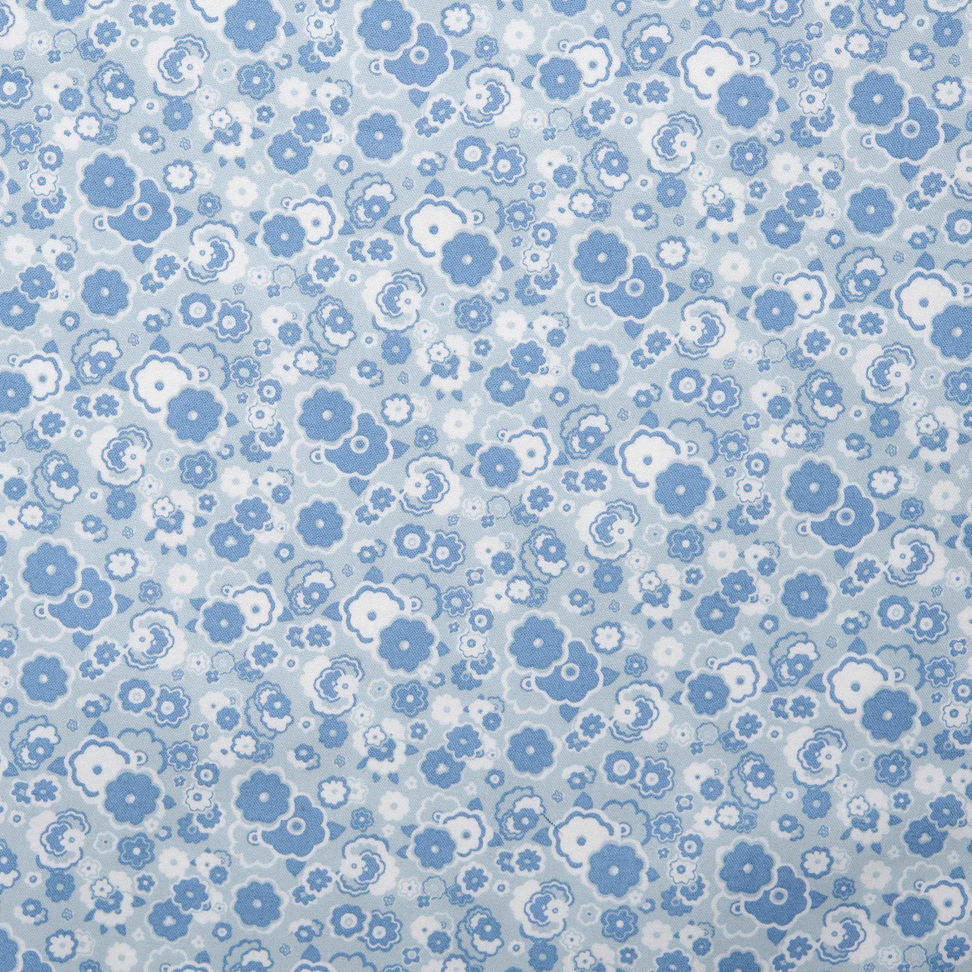 LIBERTY of PARIS Printed Cotton - Bloom - Denim