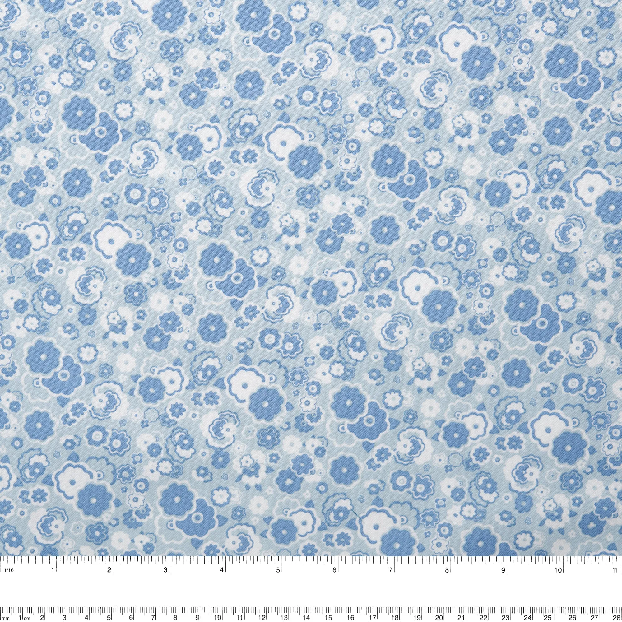 LIBERTY of PARIS Printed Cotton - Bloom - Denim